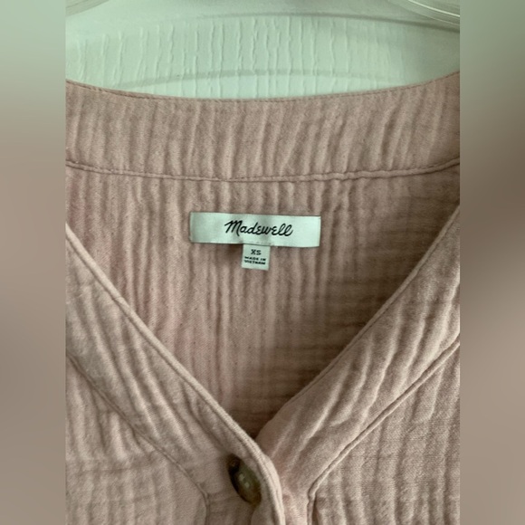 Madewell blush pink blouse size XS - Picture 6 of 8